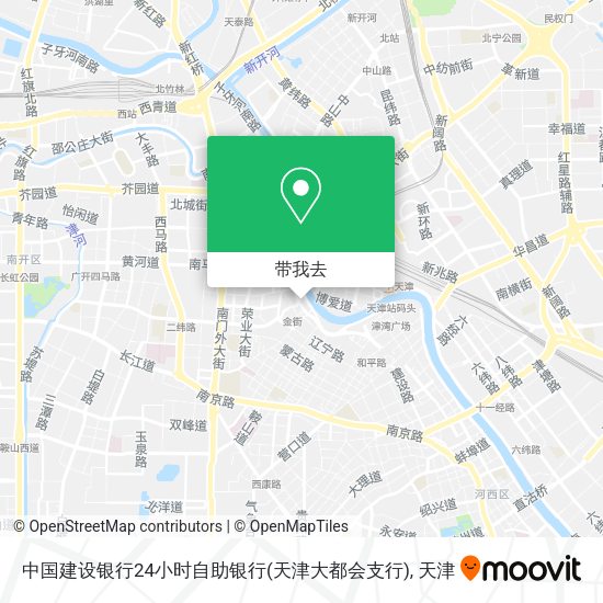 中国建设银行24小时自助银行(天津大都会支行)地图