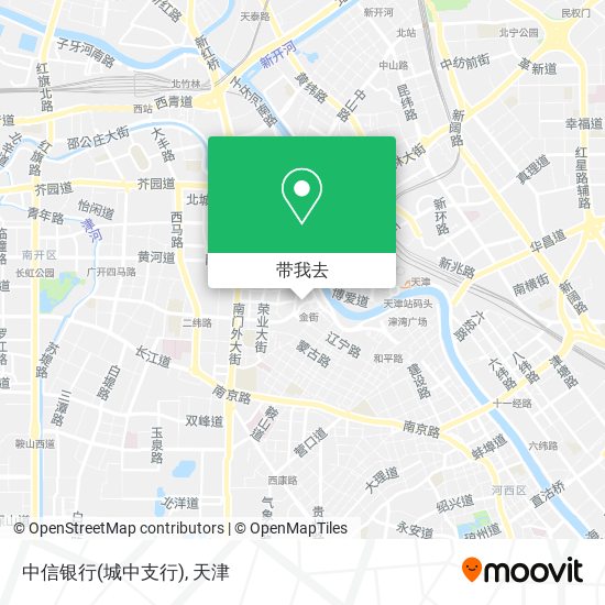 中信银行(城中支行)地图
