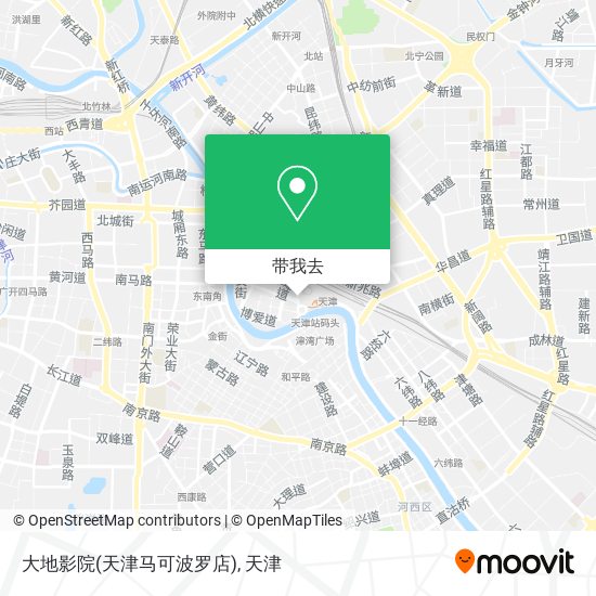 大地影院(天津马可波罗店)地图