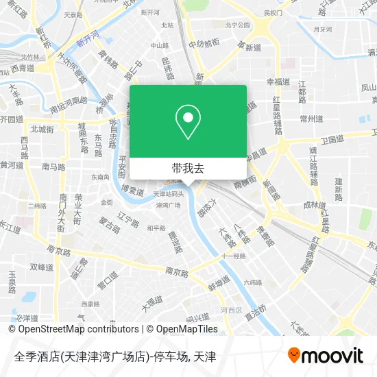 全季酒店(天津津湾广场店)-停车场地图