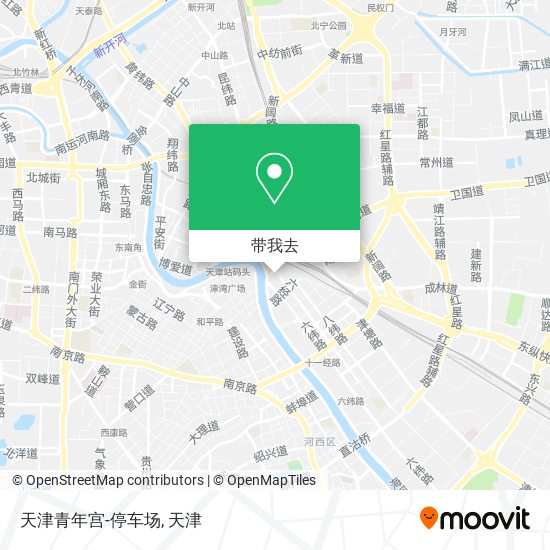 天津青年宫-停车场地图