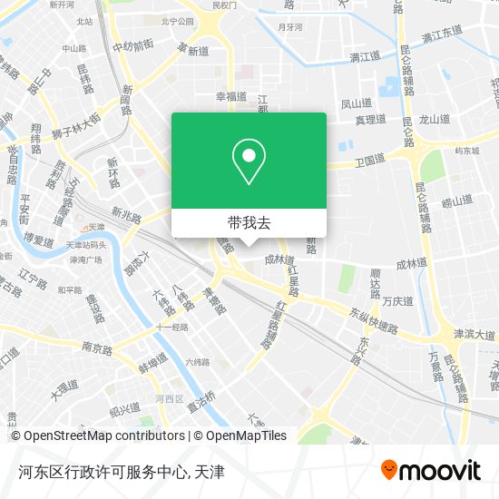 河东区行政许可服务中心地图