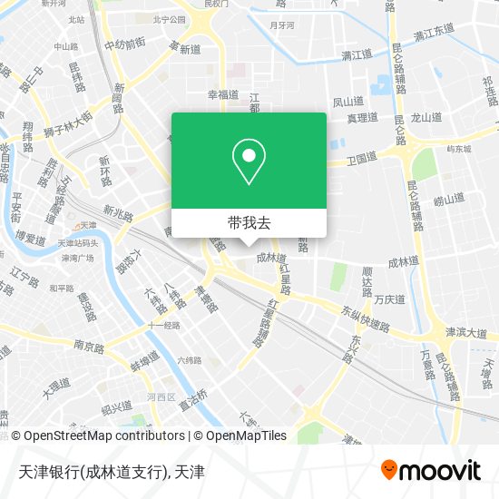 天津银行(成林道支行)地图