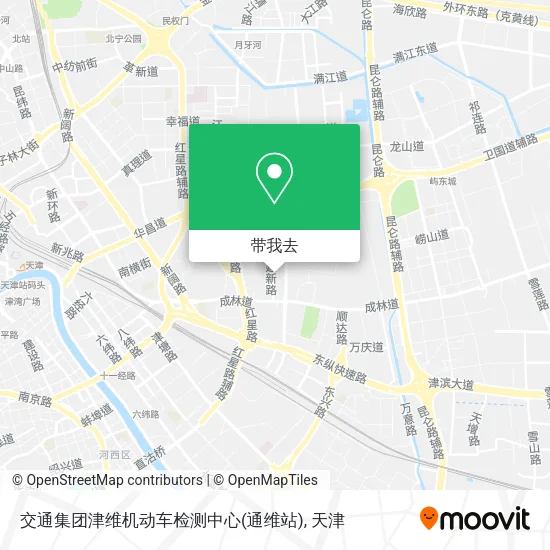 交通集团津维机动车检测中心(通维站)地图