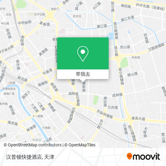 汉普顿快捷酒店地图