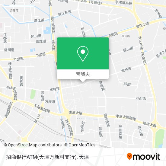 招商银行ATM(天津万新村支行)地图