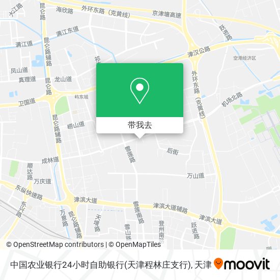 中国农业银行24小时自助银行(天津程林庄支行)地图