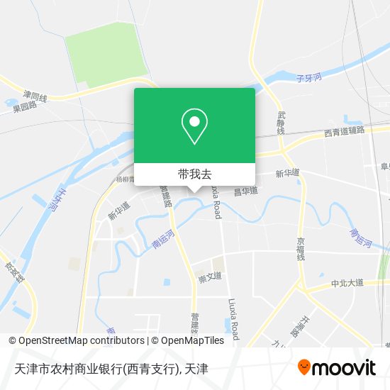 天津市农村商业银行(西青支行)地图