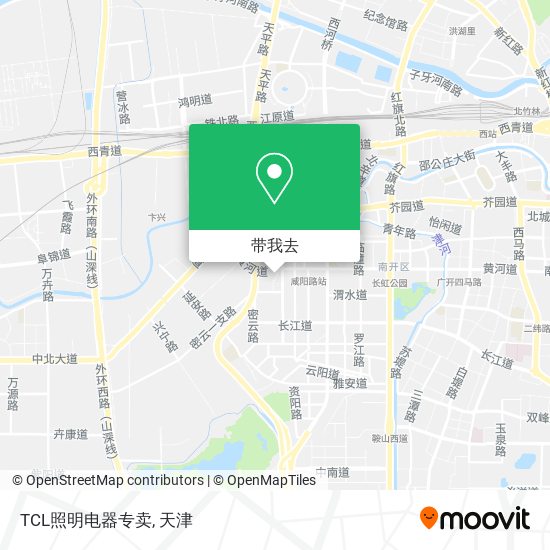 TCL照明电器专卖地图