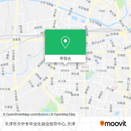 天津市大中专毕业生就业指导中心地图