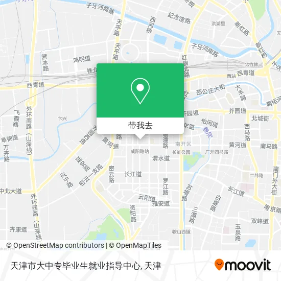天津市大中专毕业生就业指导中心地图