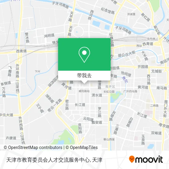 天津市教育委员会人才交流服务中心地图