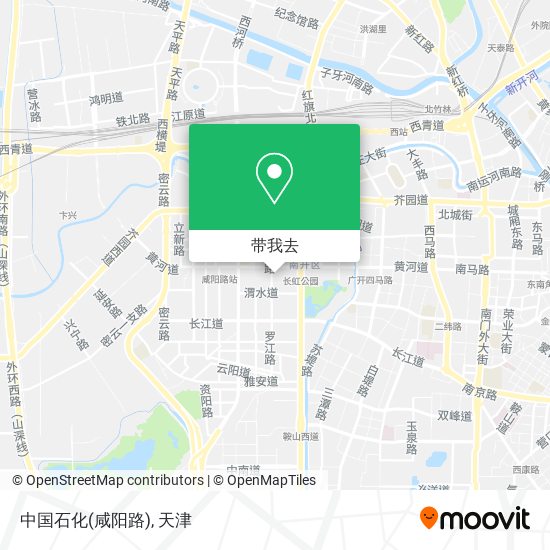 中国石化(咸阳路)地图
