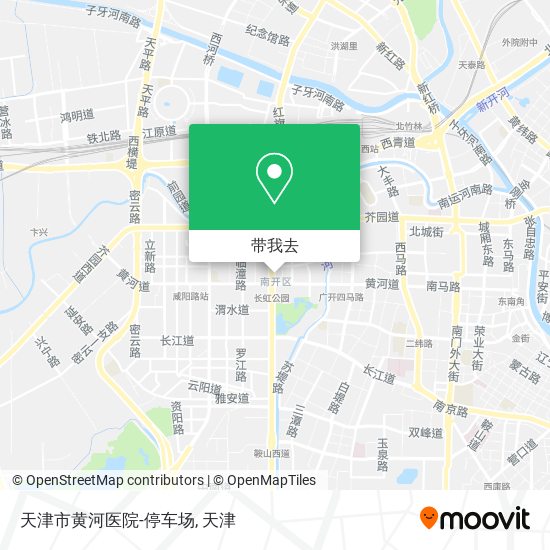 天津市黄河医院-停车场地图