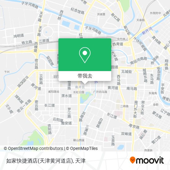 如家快捷酒店(天津黄河道店)地图