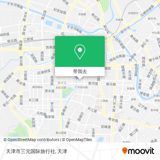 天津市三元国际旅行社地图