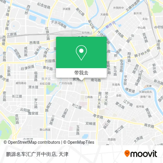 鹏源名车汇广开中街店地图
