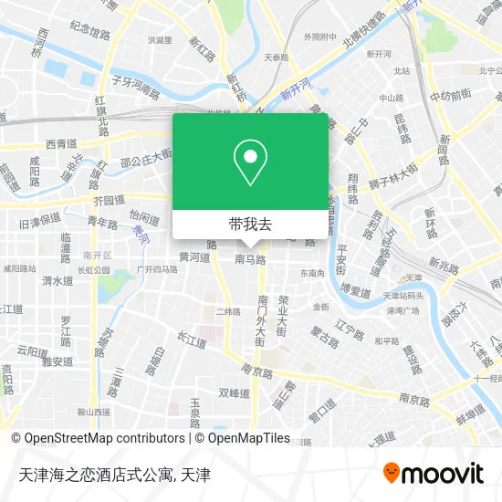 天津海之恋酒店式公寓地图