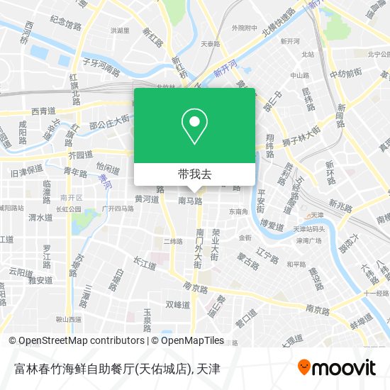 富林春竹海鲜自助餐厅(天佑城店)地图