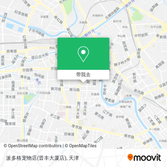 派多格宠物店(晋丰大厦店)地图