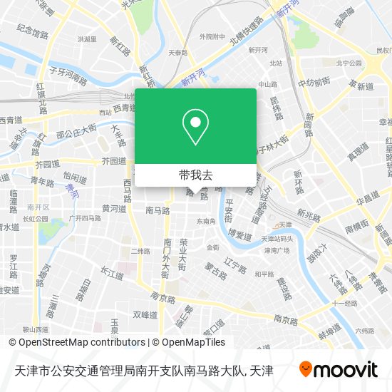 天津市公安交通管理局南开支队南马路大队地图