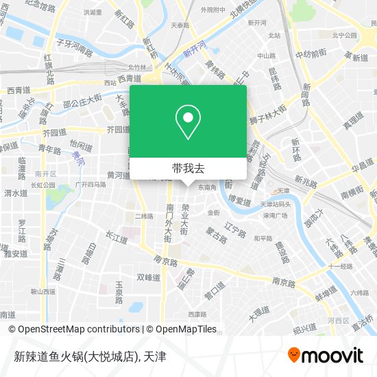 新辣道鱼火锅(大悦城店)地图