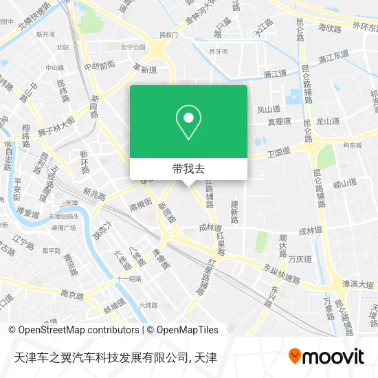 天津车之翼汽车科技发展有限公司地图