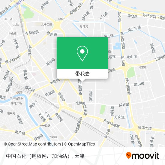 中国石化（钢板网厂加油站）地图
