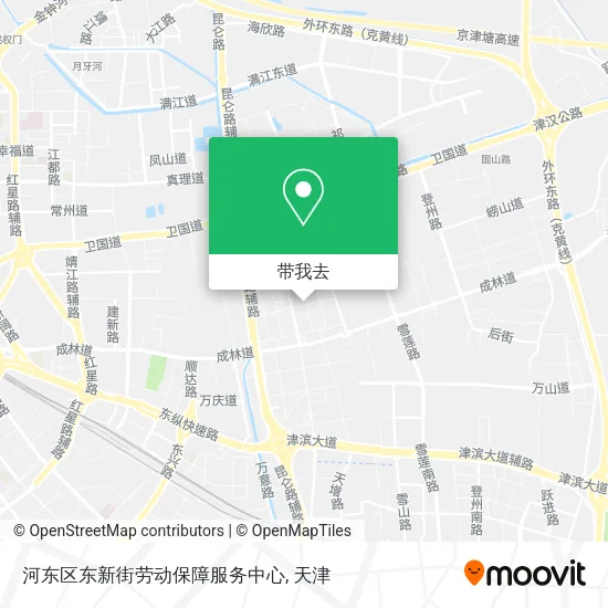 河东区东新街劳动保障服务中心地图
