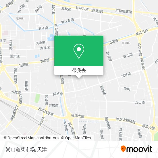 嵩山道菜市场地图