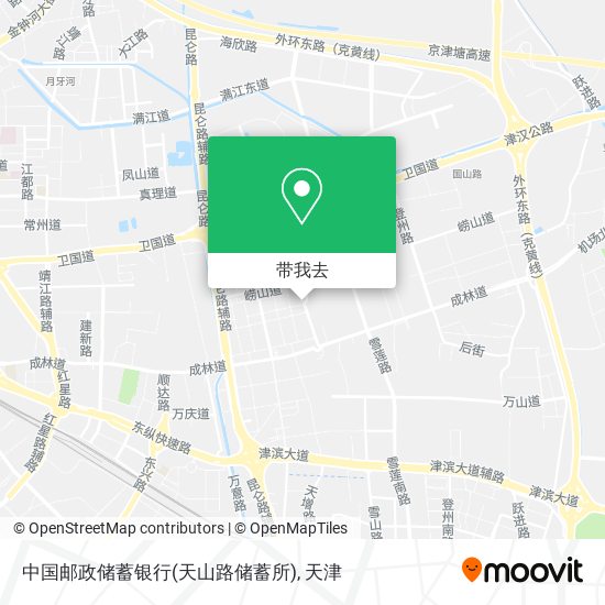 中国邮政储蓄银行(天山路储蓄所)地图