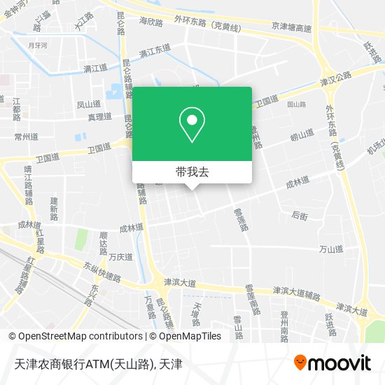 天津农商银行ATM(天山路)地图