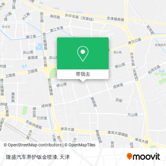 隆盛汽车养护钣金喷漆地图