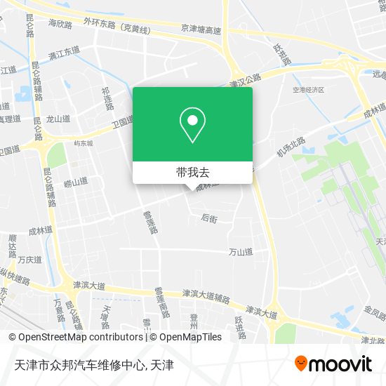 天津市众邦汽车维修中心地图