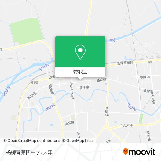 杨柳青第四中学地图