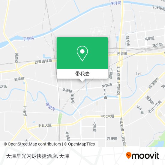 天津星光闪烁快捷酒店地图