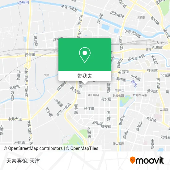 天泰宾馆地图