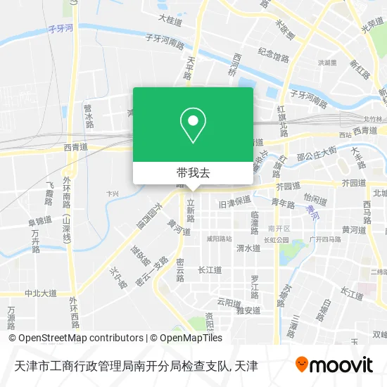 天津市工商行政管理局南开分局检查支队地图