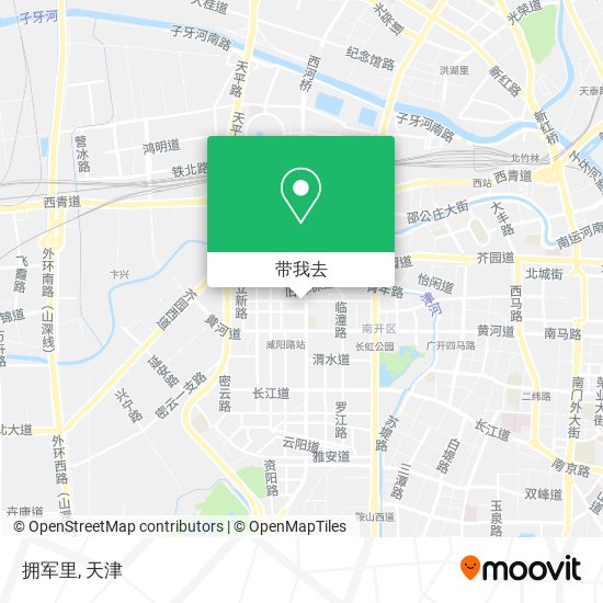 拥军里地图