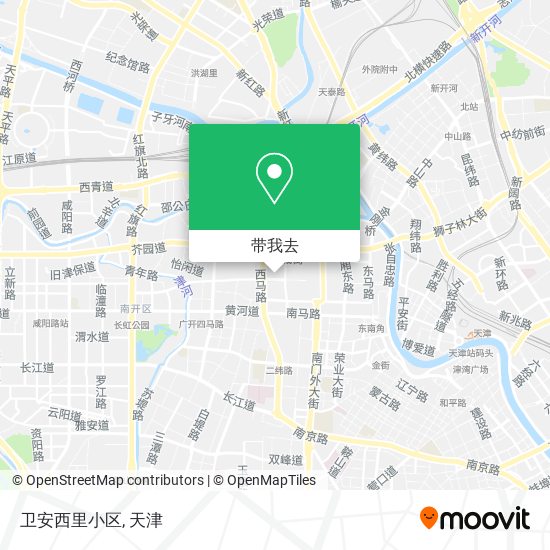 卫安西里小区地图