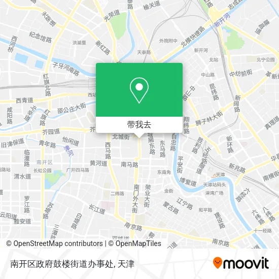 南开区政府鼓楼街道办事处地图