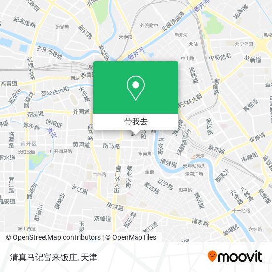 清真马记富来饭庄地图