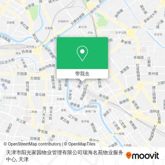 天津市阳光家园物业管理有限公司瑞海名苑物业服务中心地图
