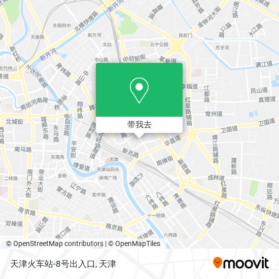天津火车站-8号出入口地图
