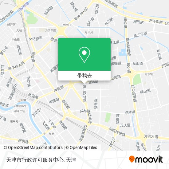 天津市行政许可服务中心地图
