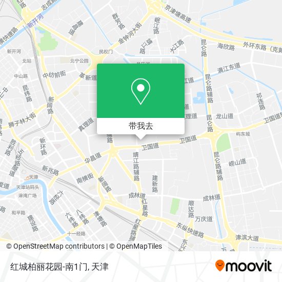 红城柏丽花园-南1门地图