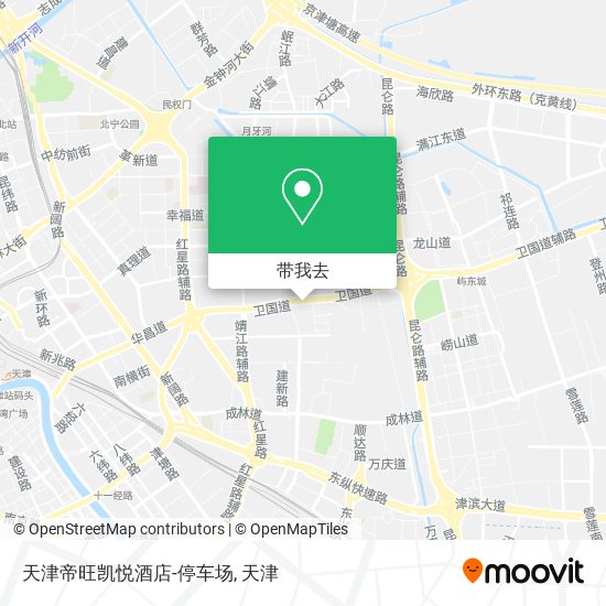 天津帝旺凯悦酒店-停车场地图