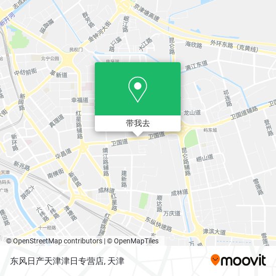 东风日产天津津日专营店地图