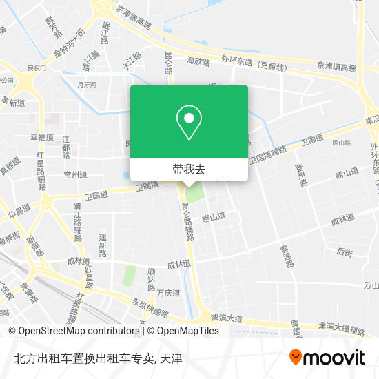 北方出租车置换出租车专卖地图