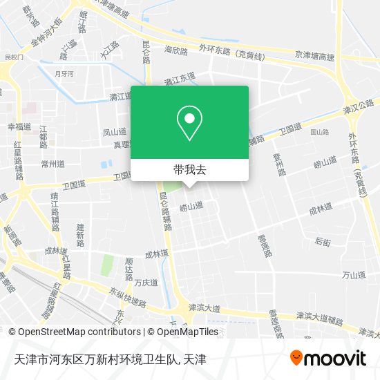 天津市河东区万新村环境卫生队地图